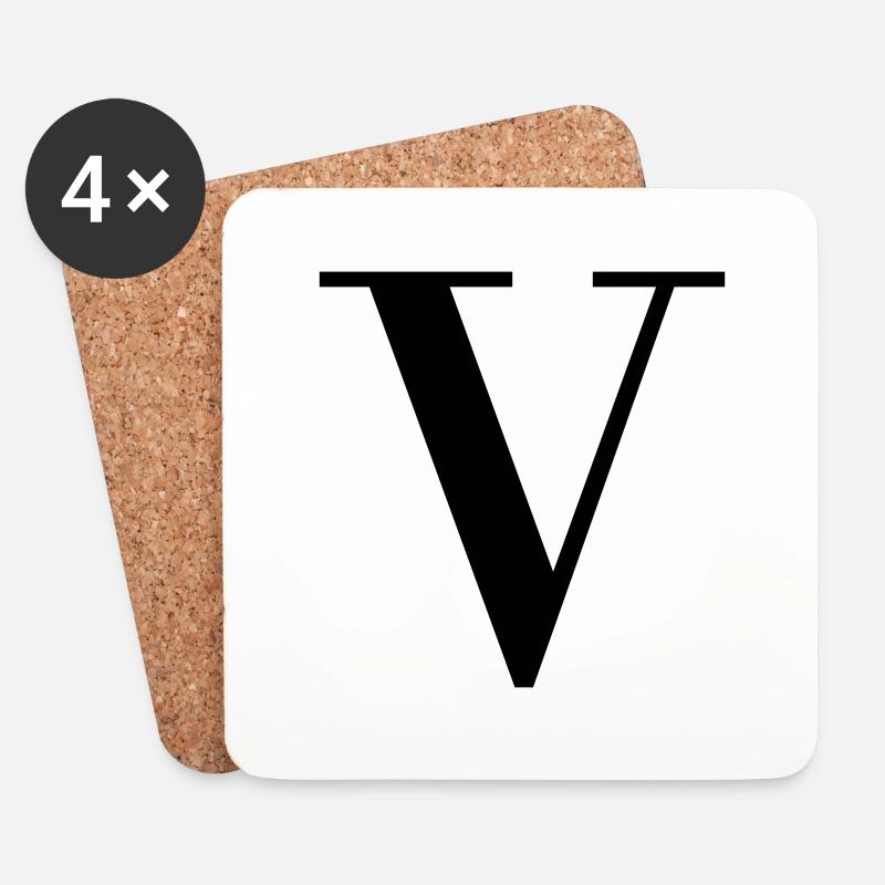 Kapital V - Untersetzer (4er-Set) - Weiß