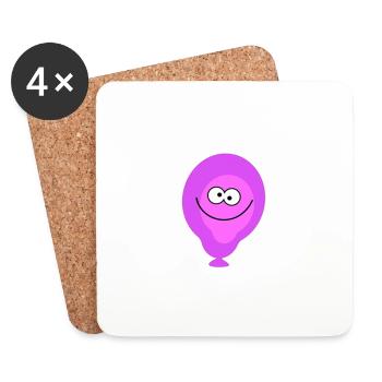 balloon - Coasters (set of 4) - white - Front