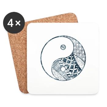 Yin Yang - Coasters (set of 4) - white - Front