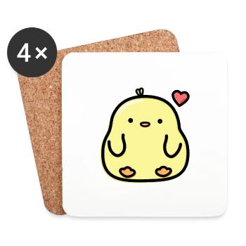 Chick - Coasters (set of 4) - white - Front