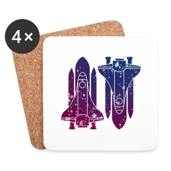 Missiles - Coasters (set of 4) - white - Front