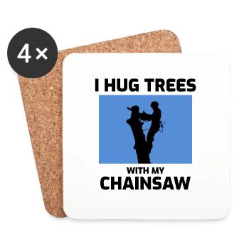 Arborist Baum Chirurg Kletterer Arboriculture lustig - Untersetzer (4er-Set) - Weiß - Vorne