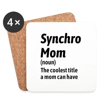Synchro Swim Mom Schwimmer Synchronschwimmen - Untersetzer (4er-Set) - Weiß - Vorne