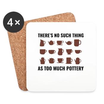 Pottery Ceramics Künstler Potter Clay Lustiger Humor - Untersetzer (4er-Set) - Weiß - Vorne