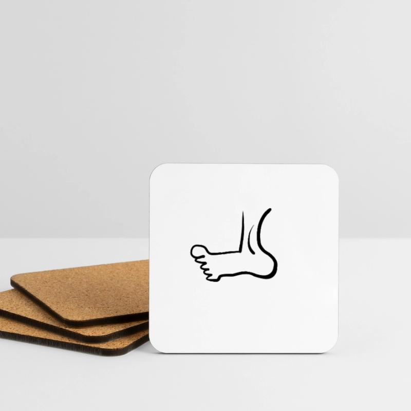 biologia del piede Sottobicchieri (set da 4 pezzi)