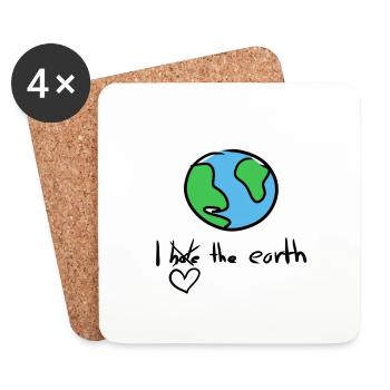 Dear Earth - Coasters (set of 4) - white - Front