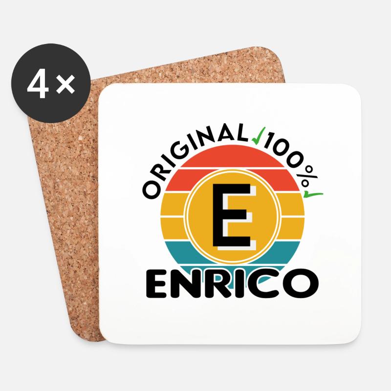 Enrico - Untersetzer (4er-Set) - Weiß