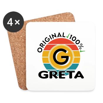 Greta - Untersetzer (4er-Set) - Weiß - Vorne