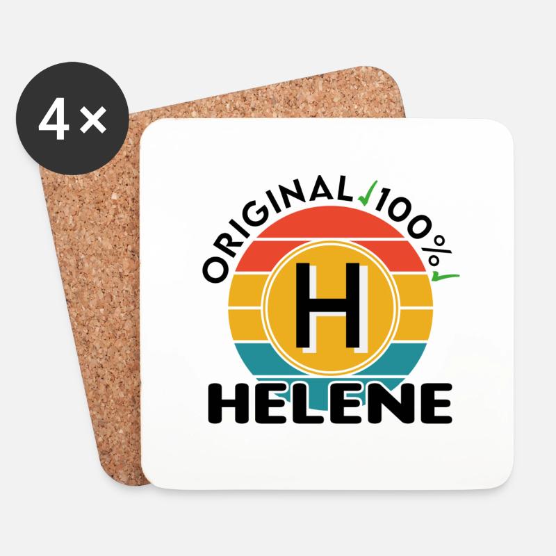 Helene - Untersetzer (4er-Set) - Weiß