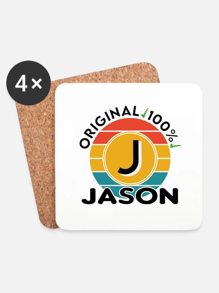 Jason - Untersetzer (4er-Set) - Weiß