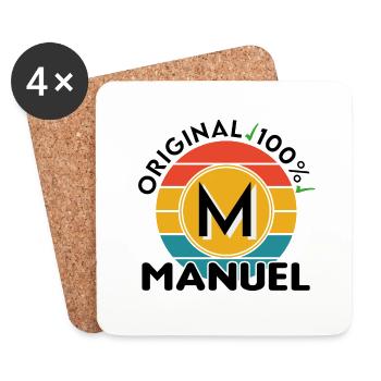 Manuel - Untersetzer (4er-Set) - Weiß - Vorne