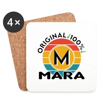 Mara - Untersetzer (4er-Set) - Weiß - Vorne