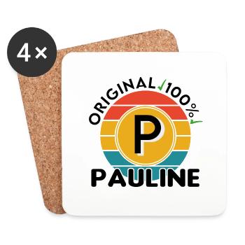 Pauline - Untersetzer (4er-Set) - Weiß - Vorne