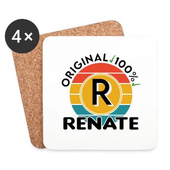 Renate - Untersetzer (4er-Set) - Weiß - Vorne