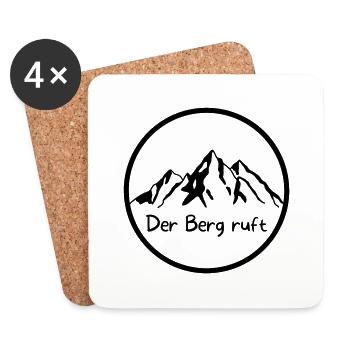 Der Berg ruft - Untersetzer (4er-Set) - Weiß - Vorne