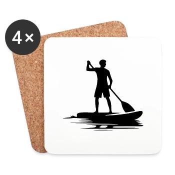 Stand Up Paddling Club Paddle Course - Coasters (set of 4) - white - Front
