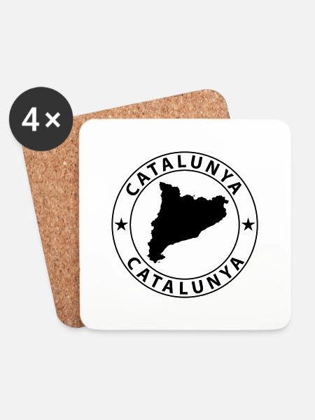 Catalunya - Untersetzer (4er-Set) - Weiß