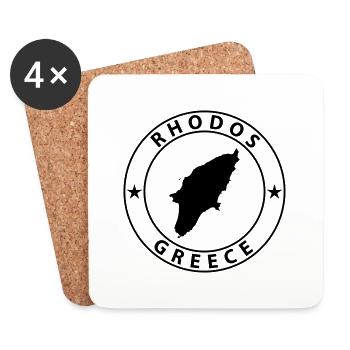 Rhodes - Coasters (set of 4) - white - Front