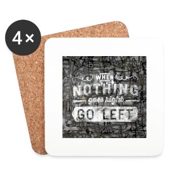 Collection ArtPoeTry - Coasters (set of 4) - white - Front