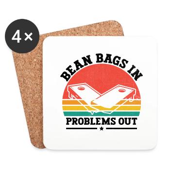 Cornhole Players Cornhole Sports Funny Cornhole Be - Coasters (set of 4) - white - Front
