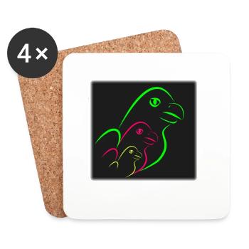 anniversary. Anniversary Decade. humor. funny - Coasters (set of 4) - white - Front