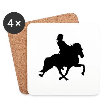 Passport rider - Coasters (set of 4) - white - Front