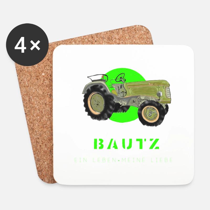 BAUTZ - Untersetzer (4er-Set) - Weiß