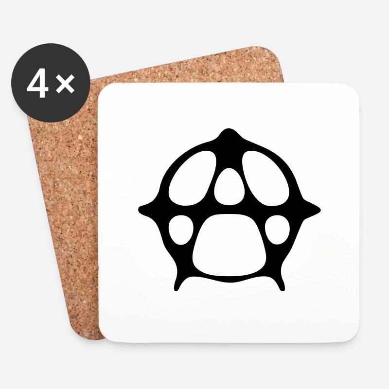 Anarchy / Anarchist - Coasters (set of 4) - white