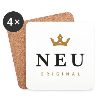 Neu Original Familienlogo - Untersetzer (4er-Set) - Weiß - Vorne