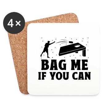Cornhole Players Cornhole Sports Funny Cornhole Be - Coasters (set of 4) - white - Front