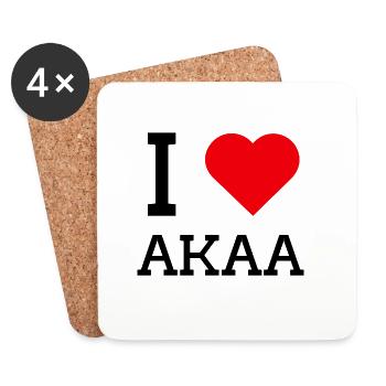 J’adore Akaa - Dessous de verre (lot de 4) - blanc - Devant