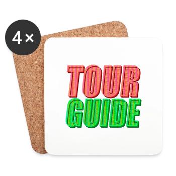Tour Guide | Explore the world in style - Coasters (set of 4) - white - Front