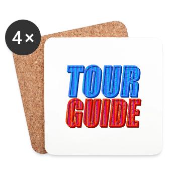 Tour Guide | Explore the world in style - Coasters (set of 4) - white - Front