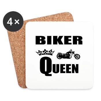 Motorrad - Untersetzer (4er-Set) - Weiß - Vorne