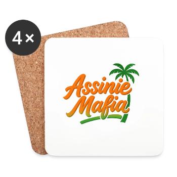 assinie Mafia - Dessous de verre (lot de 4) - blanc - Devant