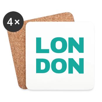 London town - Coasters (set of 4) - white - Front