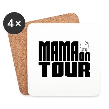 Maman en tournée - Dessous de verre (lot de 4) - blanc - Devant