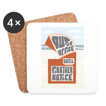 Insel Föhr: Strandkorb-Design für Nordsee-Fans - Untersetzer (4er-Set) - Weiß - Vorne