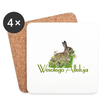 Frohe Ostern - Untersetzer (4er-Set) - Weiß - Vorne