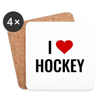 Hockey - Coasters (set of 4) - white - Front