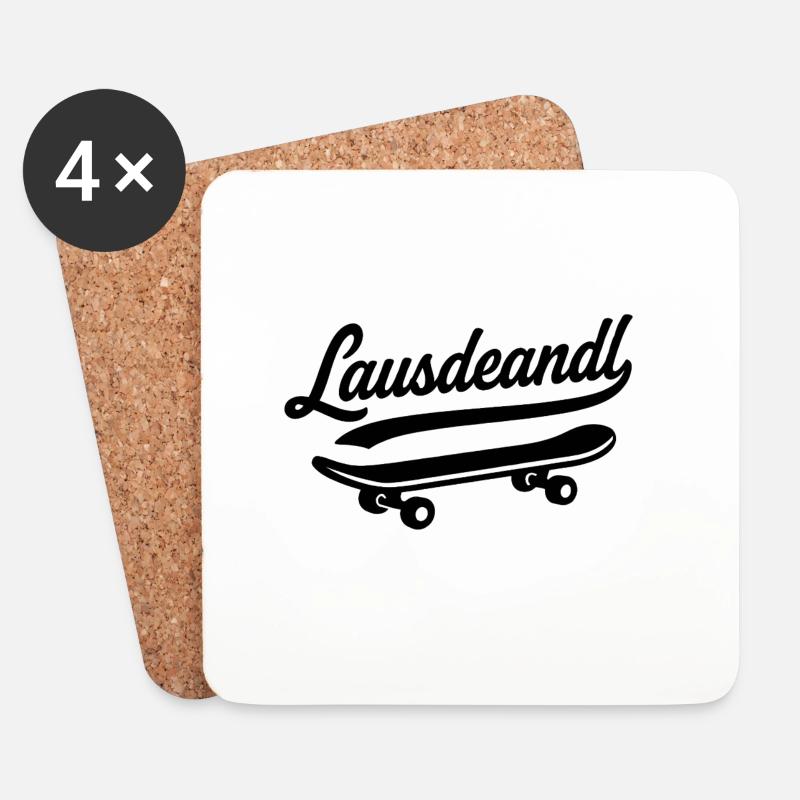 Lausdeandl - Untersetzer (4er-Set) - Weiß