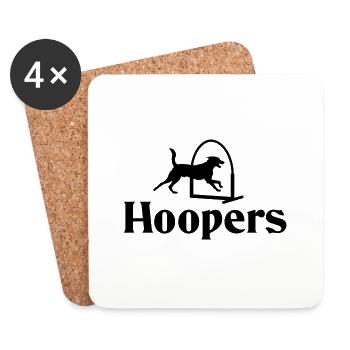 Hoopers Agility Dog Sport No. 3 - Coasters (set of 4) - white - Front