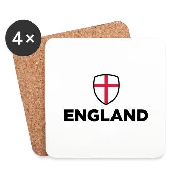 National flag of England - Coasters (set of 4) - white - Front