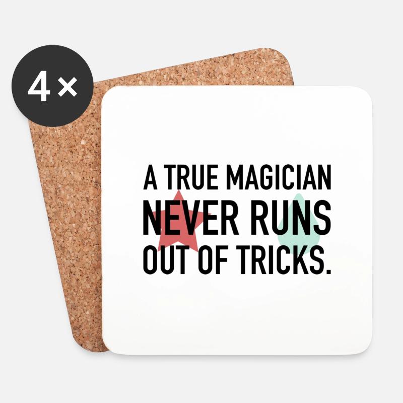 Magic Trick Hisoka - Untersetzer (4er-Set) - Weiß