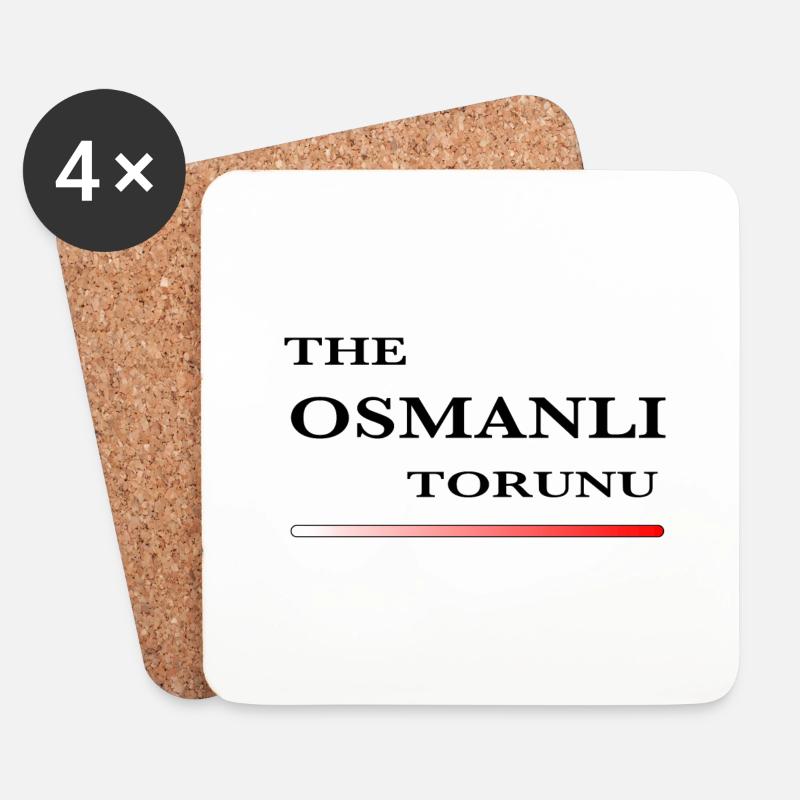 The Osmanli Torunu - Untersetzer (4er-Set) - Weiß
