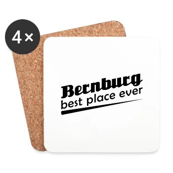 Bernburg - Stadt best place ever - Untersetzer (4er-Set) - Weiß - Vorne