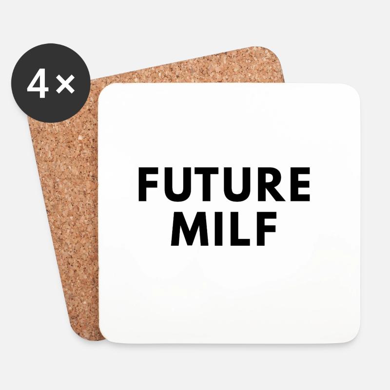 future Mil f - Untersetzer (4er-Set) - Weiß