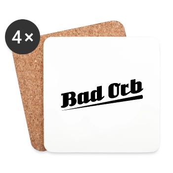 Bad Orb - Textdesign mit Stadtnamen - Untersetzer (4er-Set) - Weiß - Vorne