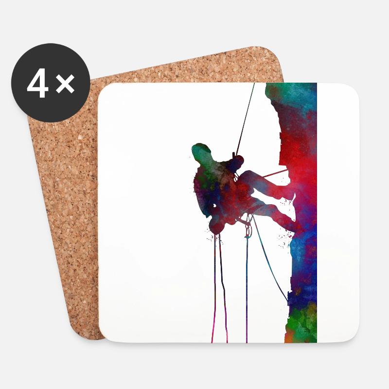 arrampicata sportiva - Sottobicchieri (set da 4 pezzi) - bianco