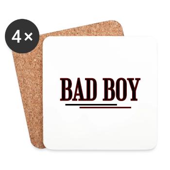 Bad Boy - Untersetzer (4er-Set) - Weiß - Vorne